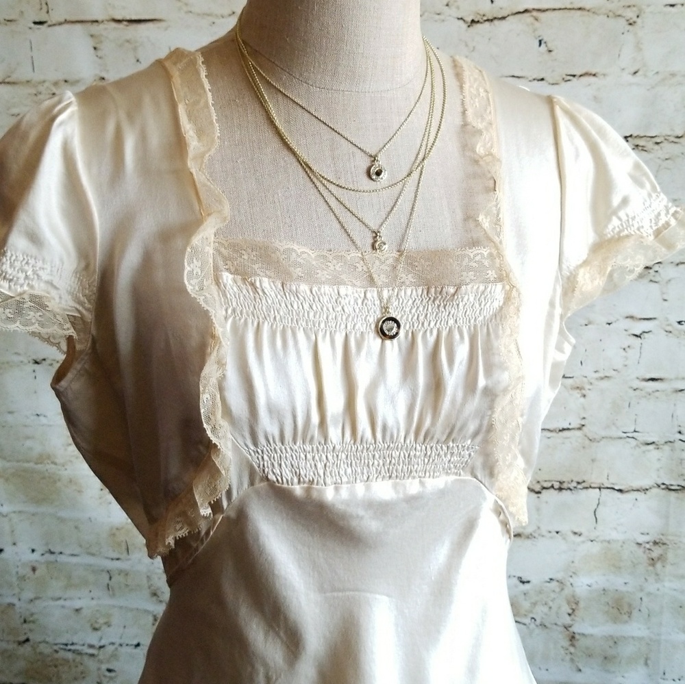 ▪Free People▪Butter Yellow Silk Blouse